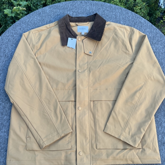 Goodfellow & Co Other - Goodfellow & Co Men's Tan Workwear Jacket with Contrast Corduroy Collar